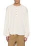 ANCELLM Relaxed Henley Long Sleeve T-Shirt