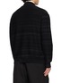 Back View - Click To Enlarge - THE VIRIDI-ANNE - Striped Zip Up Cardigan