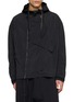 THE VIRIDI-ANNE Asymmetric Zip Pocketed Hooded Parka