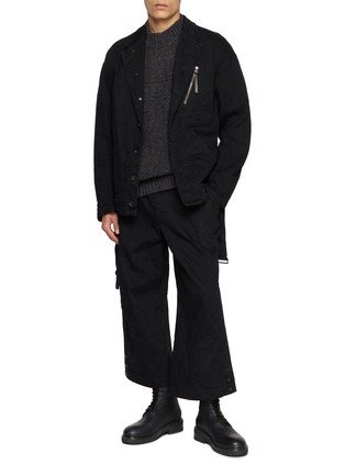 Figure View - Click To Enlarge - THE VIRIDI-ANNE - Wide Leg Cargo Pants