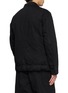 Back View - Click To Enlarge - THE VIRIDI-ANNE - Slant-Zip Cropped Denim Jacket