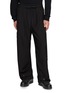 THE VIRIDI-ANNE Garment-Dyed Wide Leg Trousers