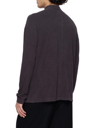 Back View - Click To Enlarge - THE VIRIDI-ANNE - Henley Silk Pocket T-shirt