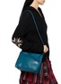 Figure View - Click To Enlarge - DISCORD YOHJI YAMAMOTO - Veil Leather Shoulder Bag