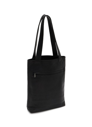 Detail View - Click To Enlarge - DISCORD YOHJI YAMAMOTO - Small Clasp Pocket Leather Tote Bag
