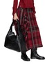 Figure View - Click To Enlarge - DISCORD YOHJI YAMAMOTO - Small Profile Leather Tote Bag