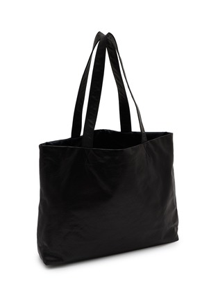 Detail View - Click To Enlarge - DISCORD YOHJI YAMAMOTO - Medim Signature Leather Tote Bag