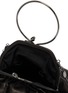 Detail View - Click To Enlarge - DISCORD YOHJI YAMAMOTO - Drape Clasp Pouch Leather Bag