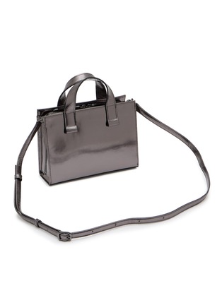 Detail View - Click To Enlarge - DISCORD YOHJI YAMAMOTO - Mini Zip Leather Tote Bag