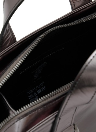 Detail View - Click To Enlarge - DISCORD YOHJI YAMAMOTO - Mini Zip Leather Tote Bag