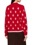 Back View - Click To Enlarge - BARRIE - Diamond Patch Knit Cashmere Cardigan