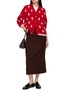 Figure View - Click To Enlarge - BARRIE - Diamond Patch Knit Cashmere Cardigan