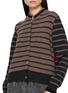  - BARRIE - Striped Chunky Knit Cardigan