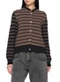 BARRIE Striped Chunky Knit Cardigan