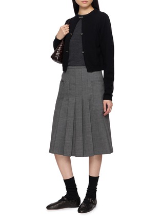 Figure View - Click To Enlarge - BARRIE - Gem Embellished Knit Cardigan