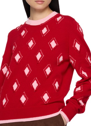  - BARRIE - Diamond Patch Knit Sweater