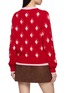 Back View - Click To Enlarge - BARRIE - Diamond Patch Knit Sweater