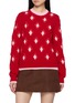 BARRIE Diamond Patch Knit Sweater