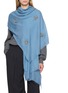 Figure View - Click To Enlarge - CITRUS - Beaded Butterfly Embellished Cashmere Scarf