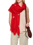 Figure View - Click To Enlarge - CITRUS - Sequin Snowflake Cashmere Scarf