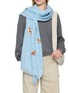 Figure View - Click To Enlarge - CITRUS - Beaded Faithful Friends Cashmere Scarf