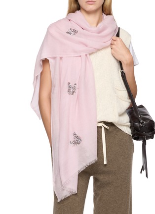 Figure View - Click To Enlarge - CITRUS - Butterfly Cashmere Scarf