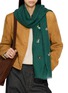 Figure View - Click To Enlarge - CITRUS - Beaded Apres Ski Wool Cashmere Scarf