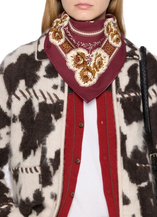 Figure View - Click To Enlarge - FORTELA - Floral Bandana Scarf