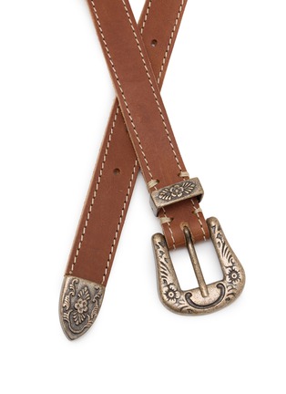 Detail View - Click To Enlarge - FORTELA - Tina Oval Leather Belt