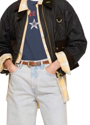 Figure View - Click To Enlarge - FORTELA - Tina Oval Leather Belt