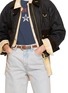Figure View - Click To Enlarge - FORTELA - Tina Oval Leather Belt
