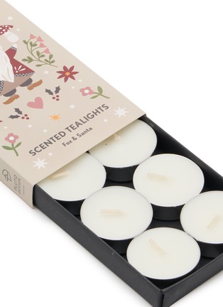 Detail View - Click To Enlarge - PLUTO DESIGN - Fox & Santa Scented Tealights — Set of 8