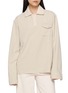 YOUNG N SANG Long Sleeve Striped Polo Shirt 