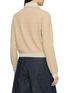 Back View - Click To Enlarge - YOUNG N SANG - Patchwork Long Sleeve Polo Shirt