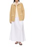 Figure View - Click To Enlarge - YOUNG N SANG - Open Knit Button-Up Vest