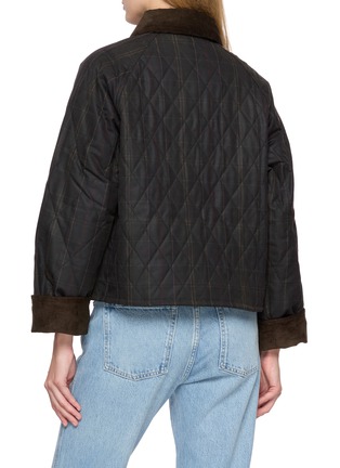 Back View - Click To Enlarge - BARBOUR - Icons Tartan Quilted Spey Wax Jacket