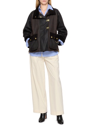 Figure View - Click To Enlarge - BARBOUR - Hazelwood Checked Wax Jacket