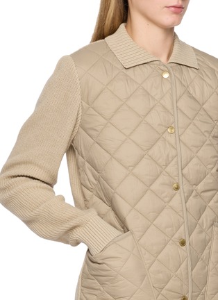  - BARBOUR - Allendale Knitted Sleeve Quilted Jacket