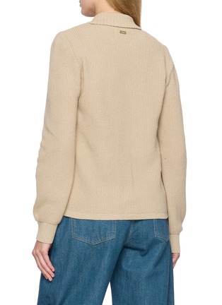 Back View - Click To Enlarge - BARBOUR - Allendale Knitted Sleeve Quilted Jacket