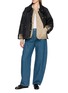Figure View - Click To Enlarge - BARBOUR - Allendale Knitted Sleeve Quilted Jacket