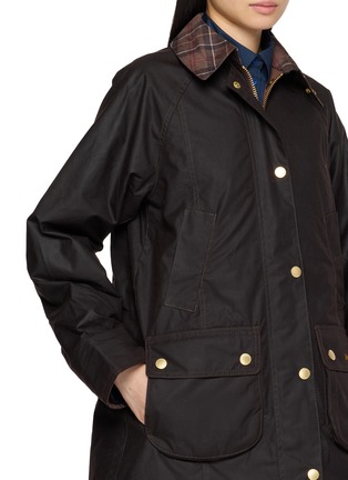  - BARBOUR - Icons Tartan Collar Modern Beadnell Waxed Jacket
