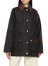 BARBOUR Icons Tartan Collar Modern Beadnell Waxed Jacket
