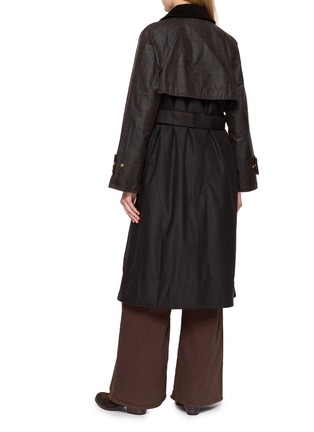 Back View - Click To Enlarge - BARBOUR - Elva Belted Wax Jacket