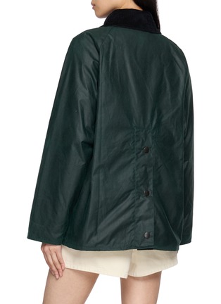 Back View - Click To Enlarge - BARBOUR - Spey Printed Waxed Jacket