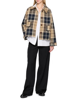 Figure View - Click To Enlarge - BARBOUR - Delilah Checked Showerproof Jacket
