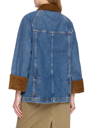 Back View - Click To Enlarge - BARBOUR - Modern Beadnell Medium Wash Denim Jacket