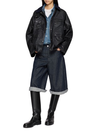 Figure View - Click To Enlarge - BARBOUR - x A.P.C. Spey Wax Jacket