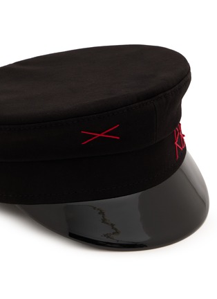 Detail View - Click To Enlarge - RUSLAN BAGINSKY - Logo Stitched Cotton Baker Boy Cap