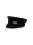 RUSLAN BAGINSKY Crystal Embellished Cotton Baker Boy Cap