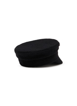 Figure View - Click To Enlarge - RUSLAN BAGINSKY - Logo Embellished Felt Baker Boy Cap